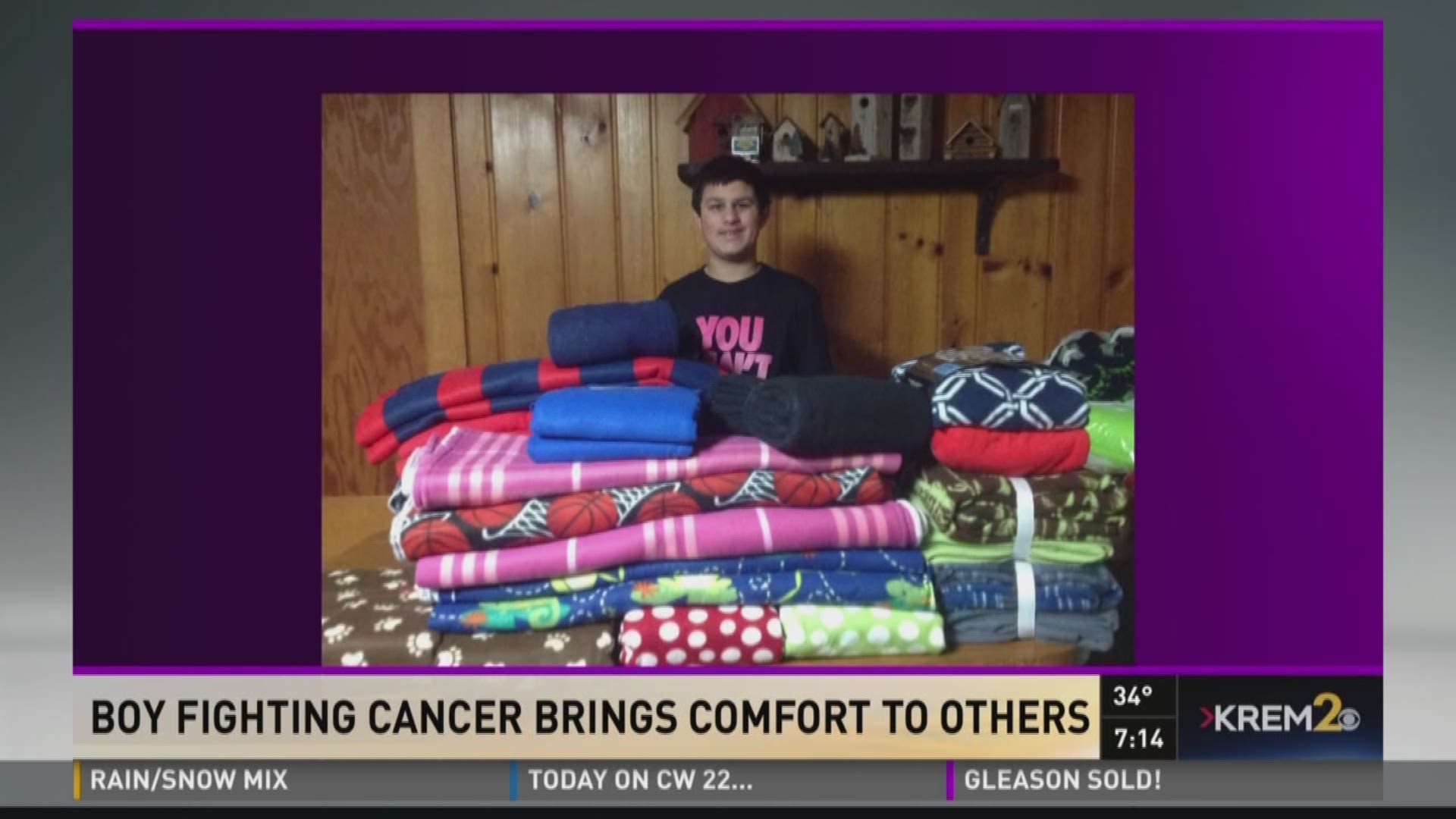 Lewiston teen brings comfort to cancer patients
