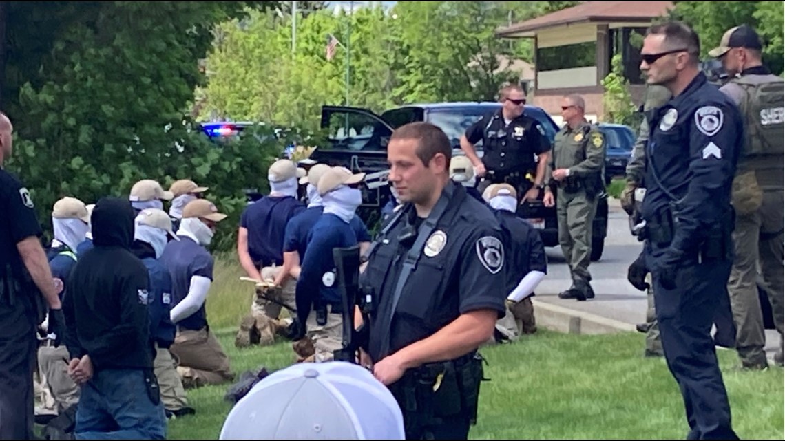 Coeur Dalene Police Discuss Arrest Of 31 Patriot Front Members 8423