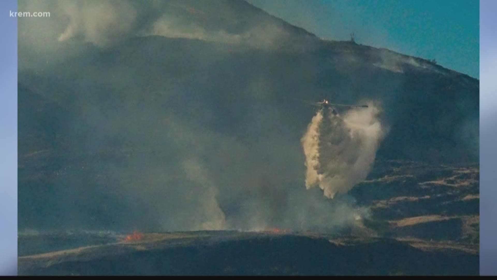 Washington Flats Fire burns 385 acres near Grand Coulee
