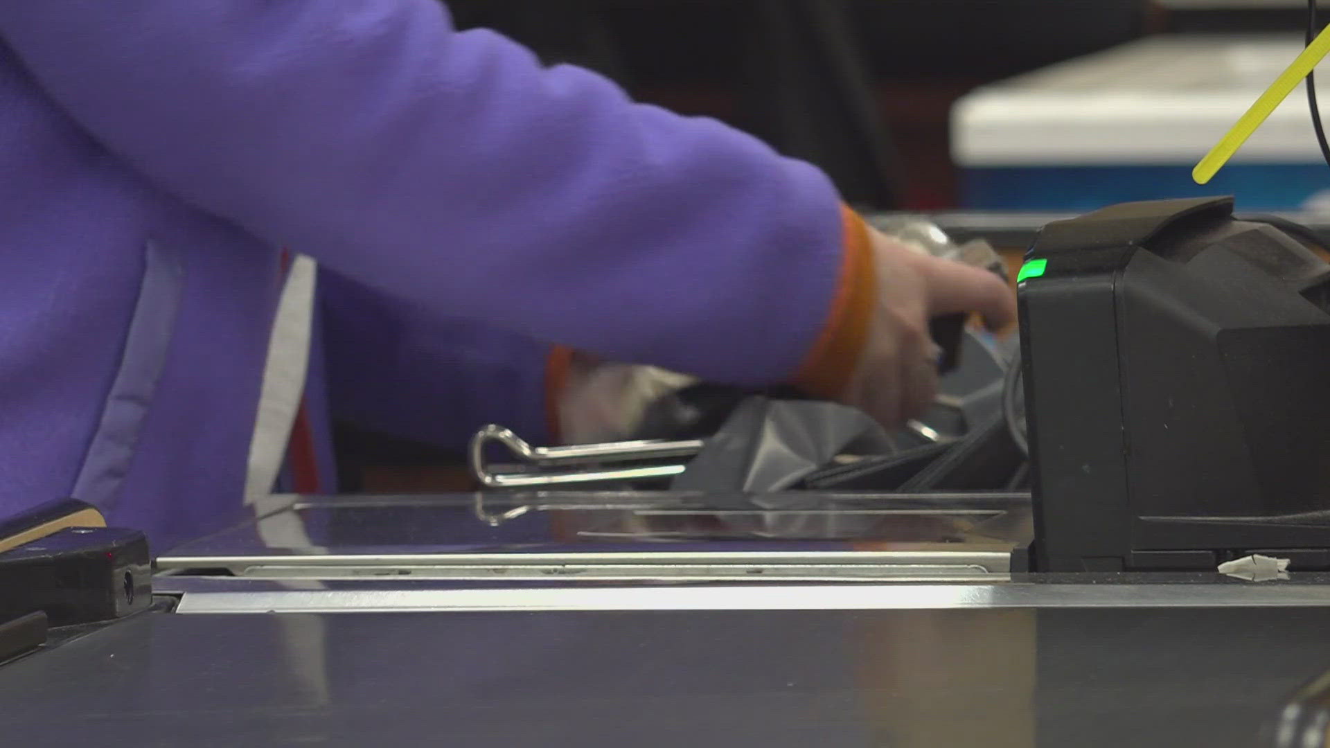 Wednesday night was busy at the Lincoln Heights Rosauers as folks got ready for some last-minute holiday shopping.