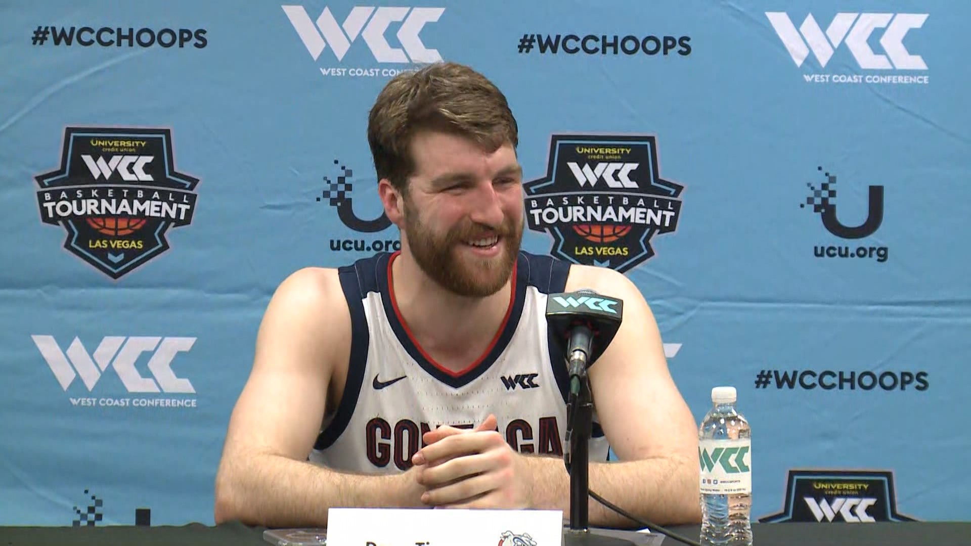 Gonzaga head coach Mark Few, and players Drew Timme and Anton Watson preview their matchup with Saint Mary's in the WCC Championship game.