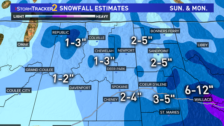 Winter Storm To Hit Spokane Area Sunday And Monday | Krem.com