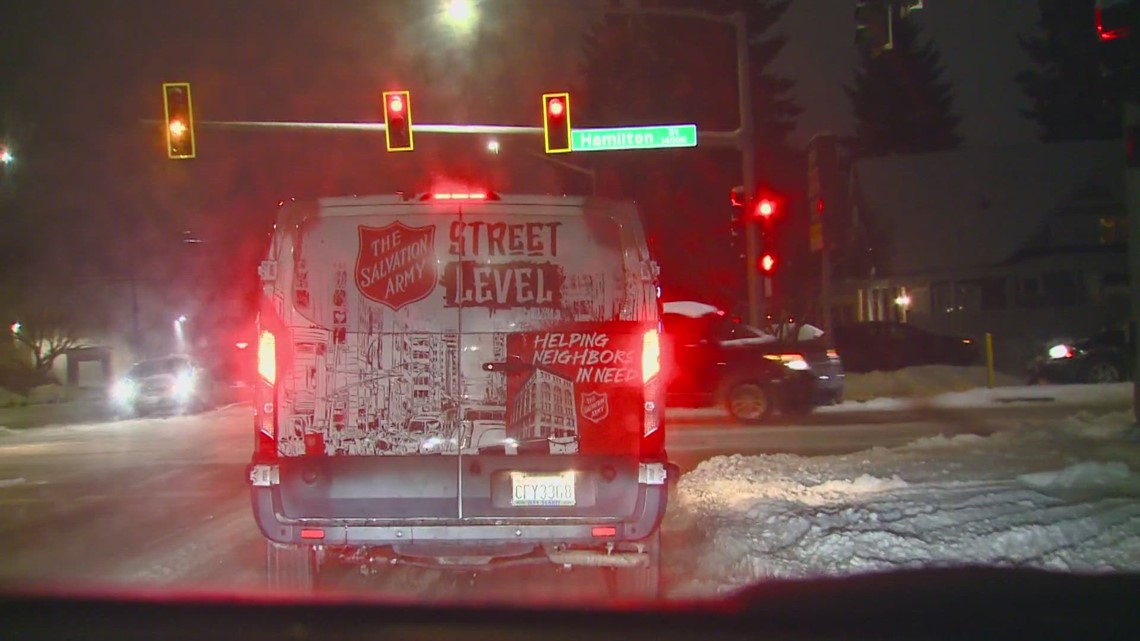 Salvation Army offering rides to warming shelters for Spokane's