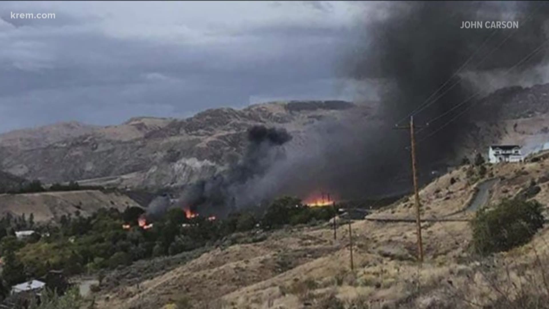 Multiple structures lost in Elmer City Fire