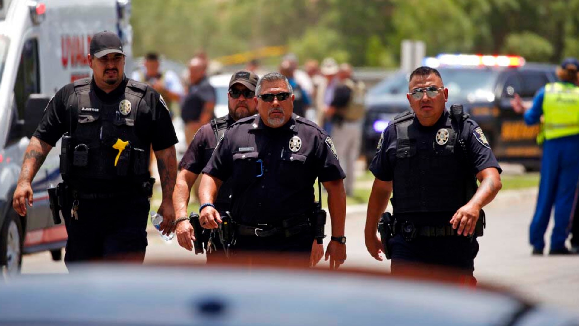 Uvalde officials say the shooting started at 11:32 a.m. Tuesday at a building at Robb Elementary that houses 2nd, 3rd and 4th graders.