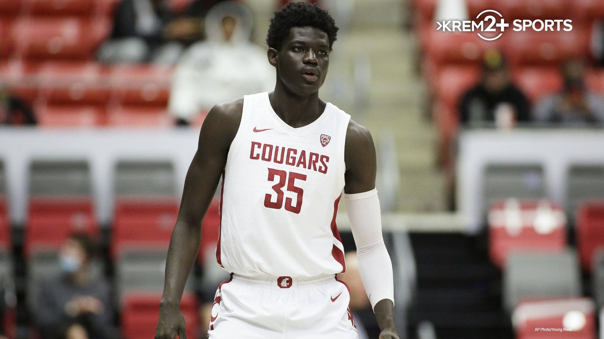 WSU forward and All-Pac-12 Freshman Mouhamed Gueye is headed back to Pullman. He talks with KREM 2 Sports Director Brenna Greene about the decision.