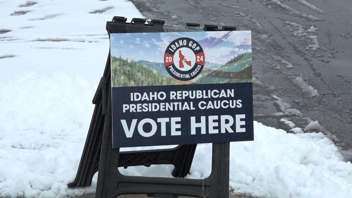 Voters cast ballots in 2024 Idaho Republican Caucus