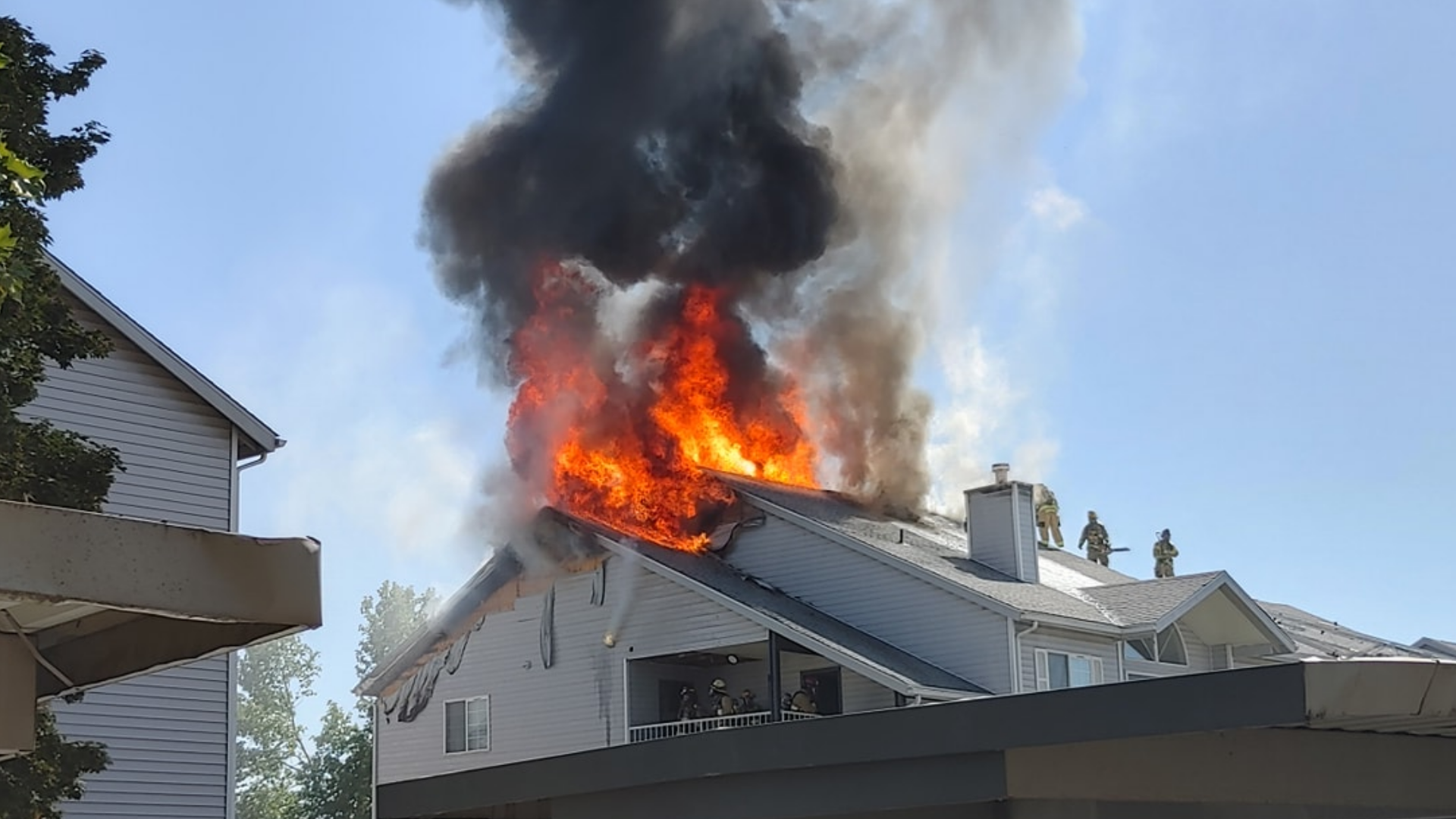 Two firefighters injured in Spokane Valley apartment fire | krem.com