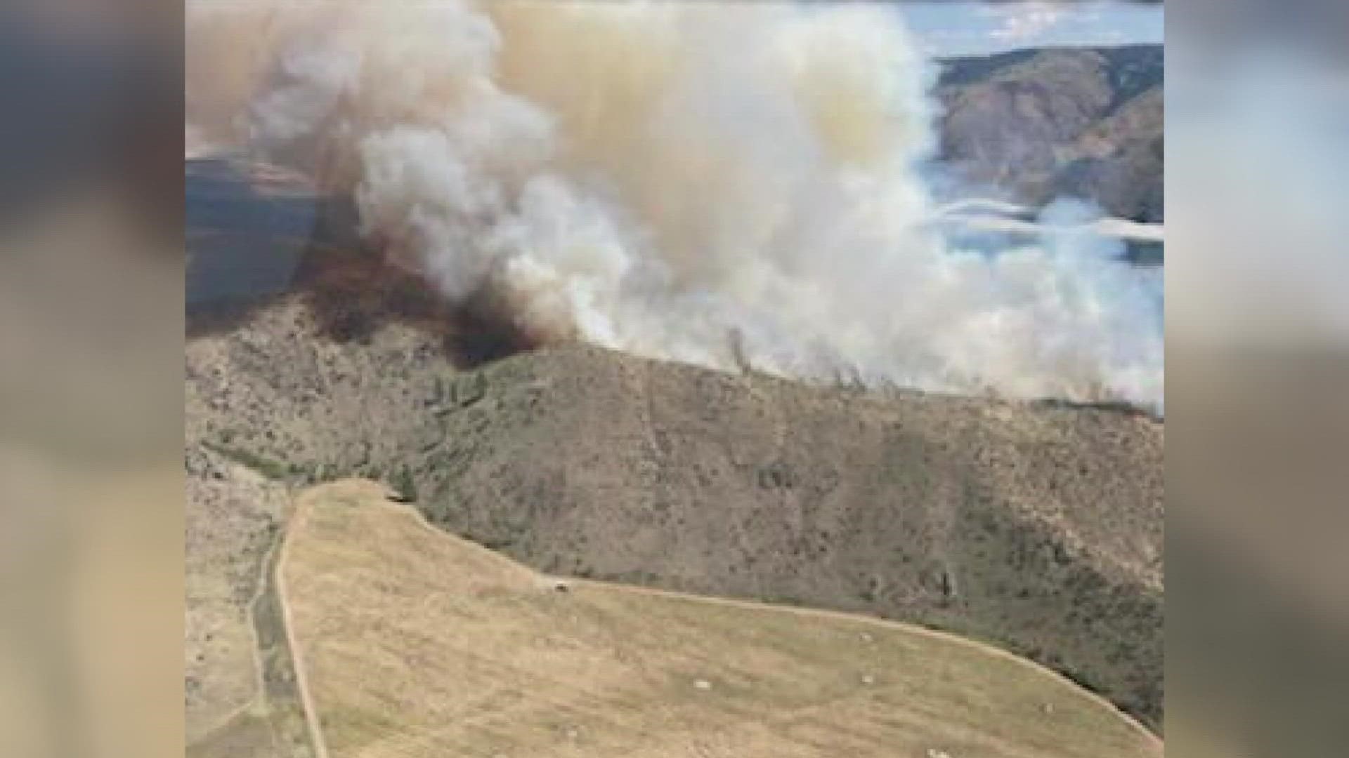 Evacuations ordered for wildfire in Chelan