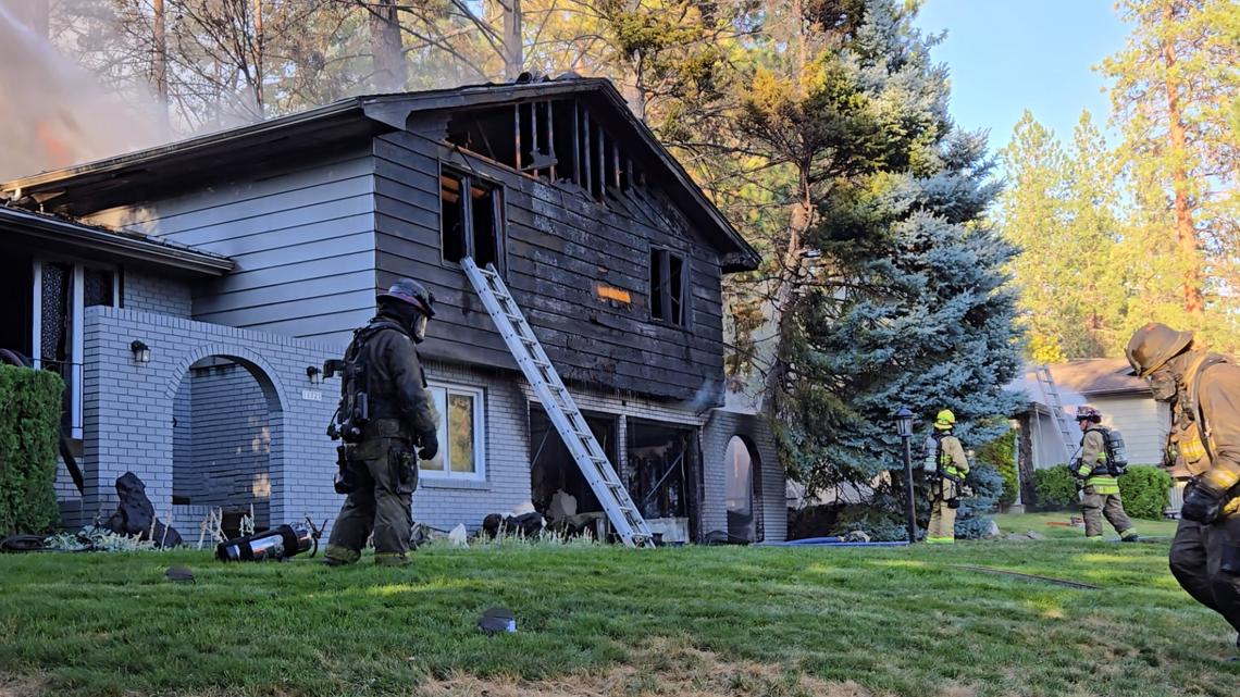 Garage fire in Spokane Valley | krem.com