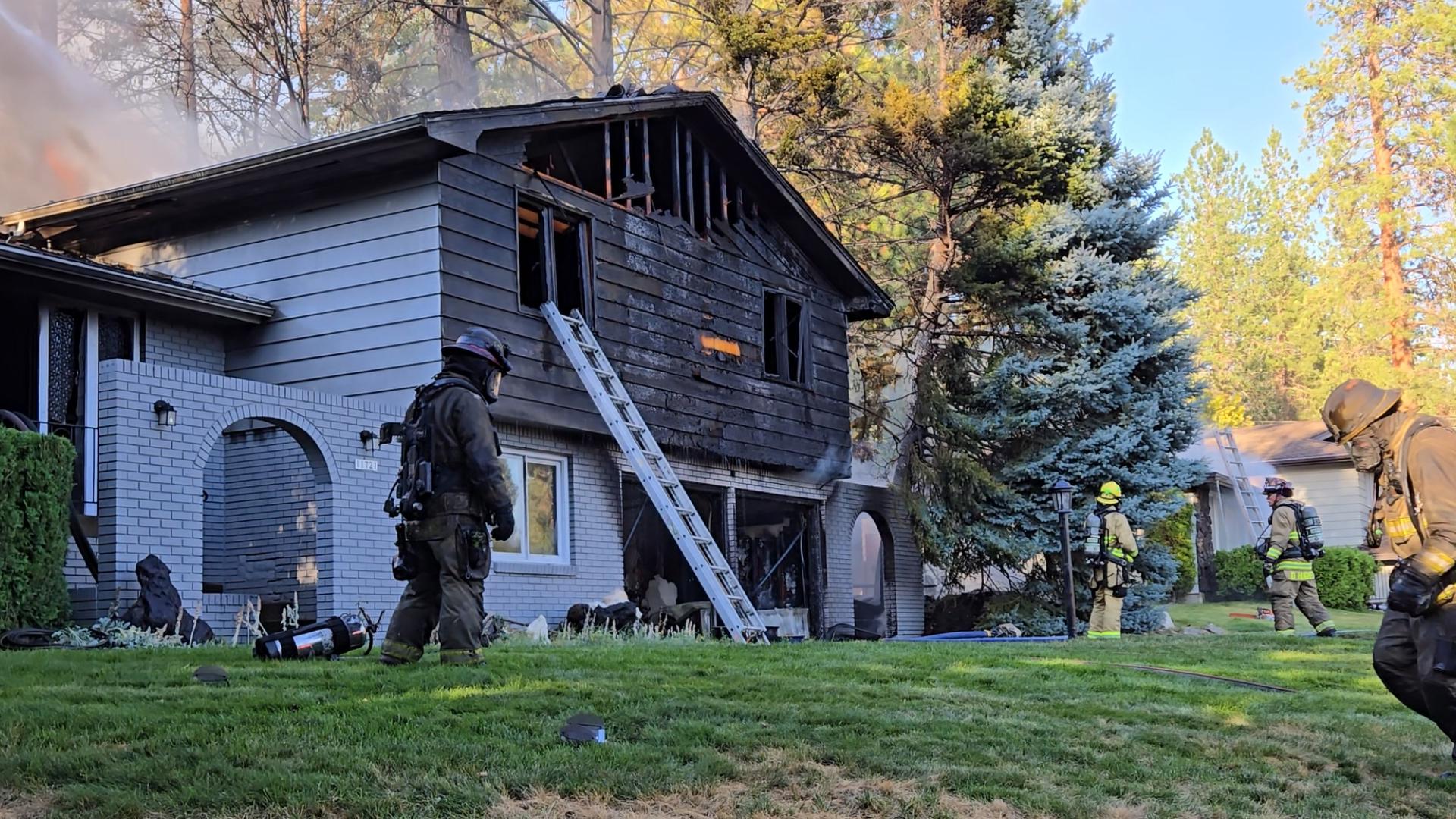 Garage fire in Spokane Valley | krem.com