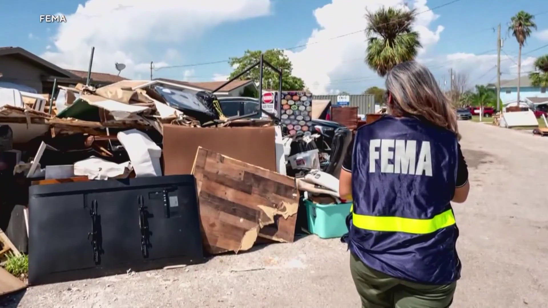 A FEMA worker has been fired after reportedly directing other workers to avoid helping hurricane survivors if their homes' had yard signs supporting Trump.