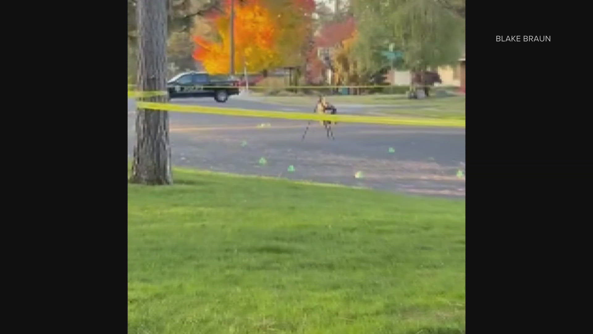 Spokane police say two people were injured during an overnight shooting near Comstock Park. 