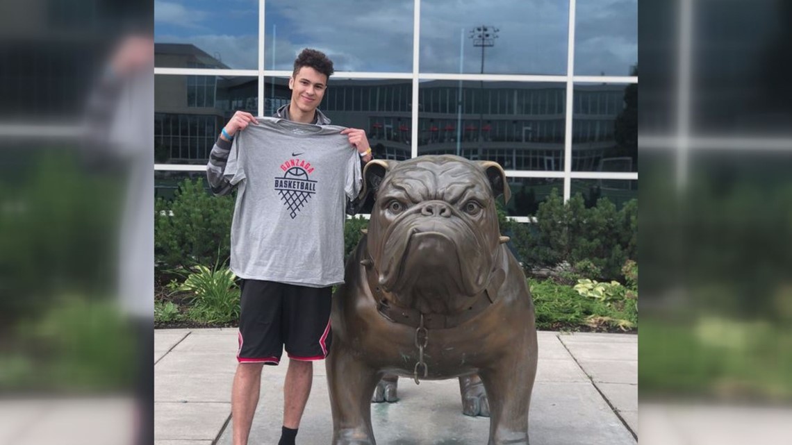 Kade Perry GU forward Kaden Perry ends basketball career due to injury | krem.com