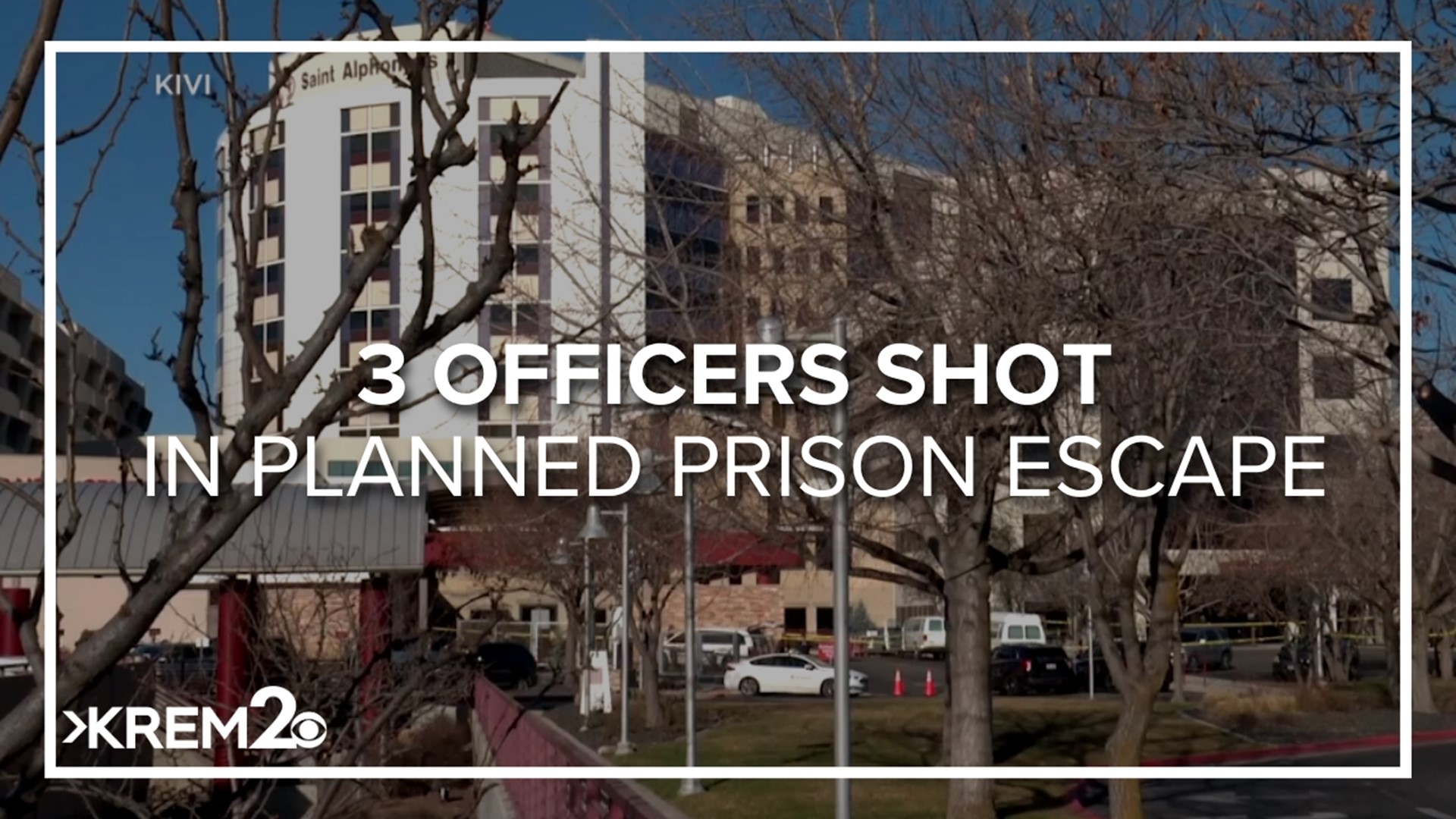 Three officers were wounded as a gunman broke IDOC inmate Skylar Meade out of Saint Alphonsus.