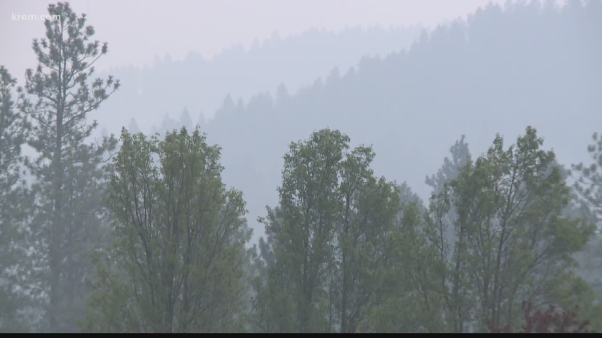The air quality index across the Inland Northwest dropped by more than half thanks to high winds and some showers across the region.