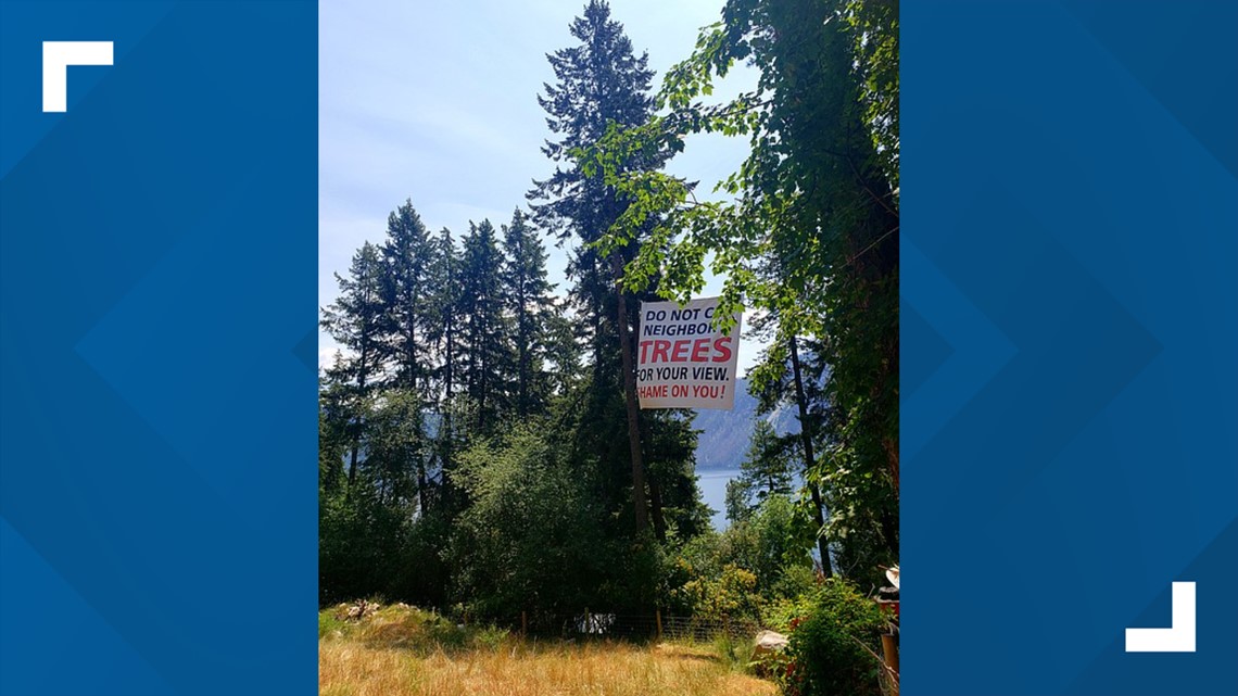 Sign of a dispute between 2 neighbors in North Idaho - Vimarsana News