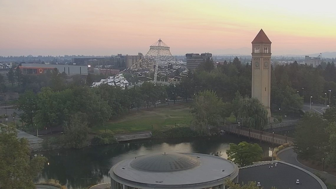 Smoke, Unhealthy Air Quality near Spokane, eastern Washington