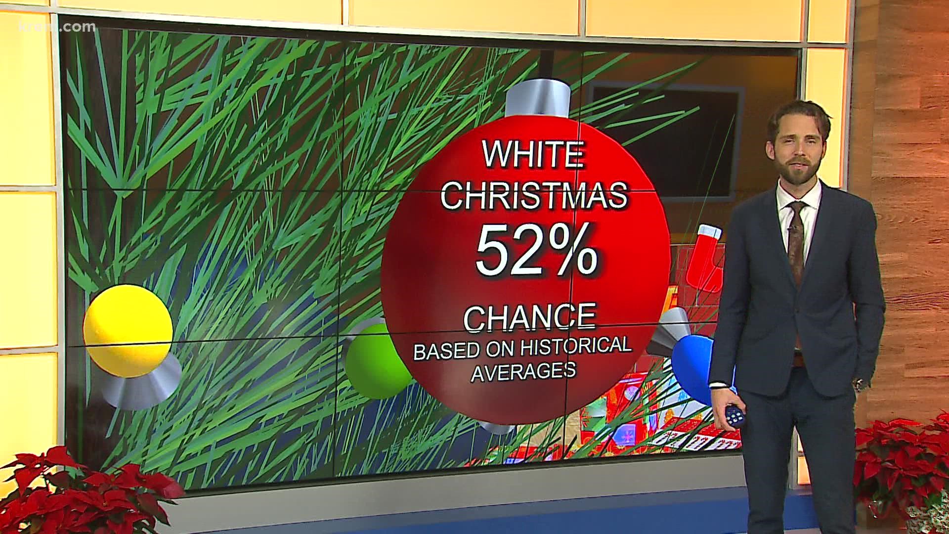 KREM 2 Meteorologist Jeremy LaGoo takes a look at the chances of a white Christmas in Spokane, North Idaho, and the rest of the Inland Northwest.