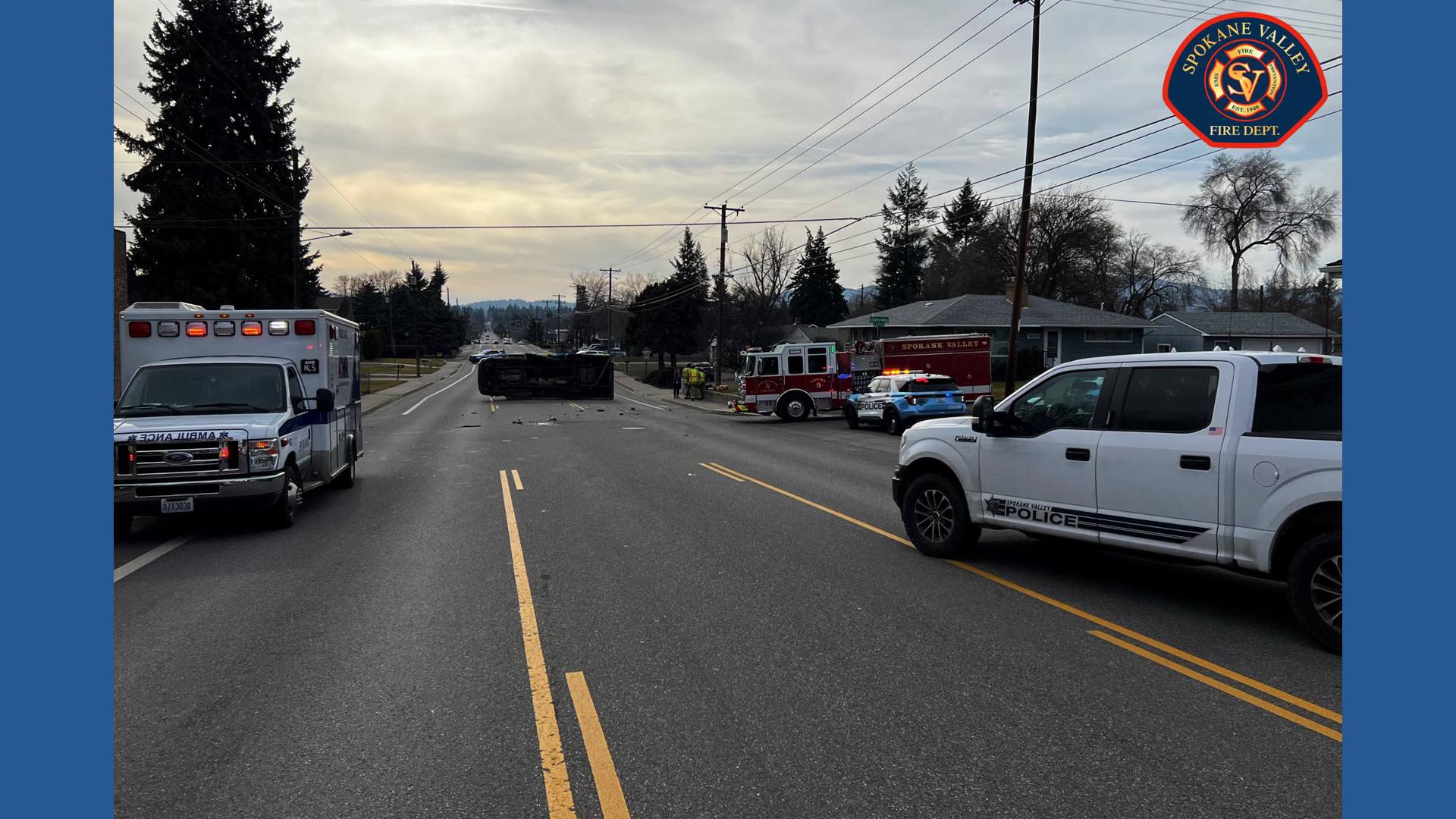 Crews responding to flipped STA paratransit bus in Spokane Valley ...