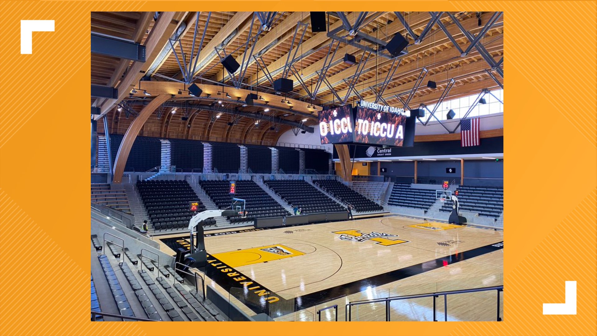 The arena fits 4,000 fans and the first game there will be October 29th against Evergreen State College.