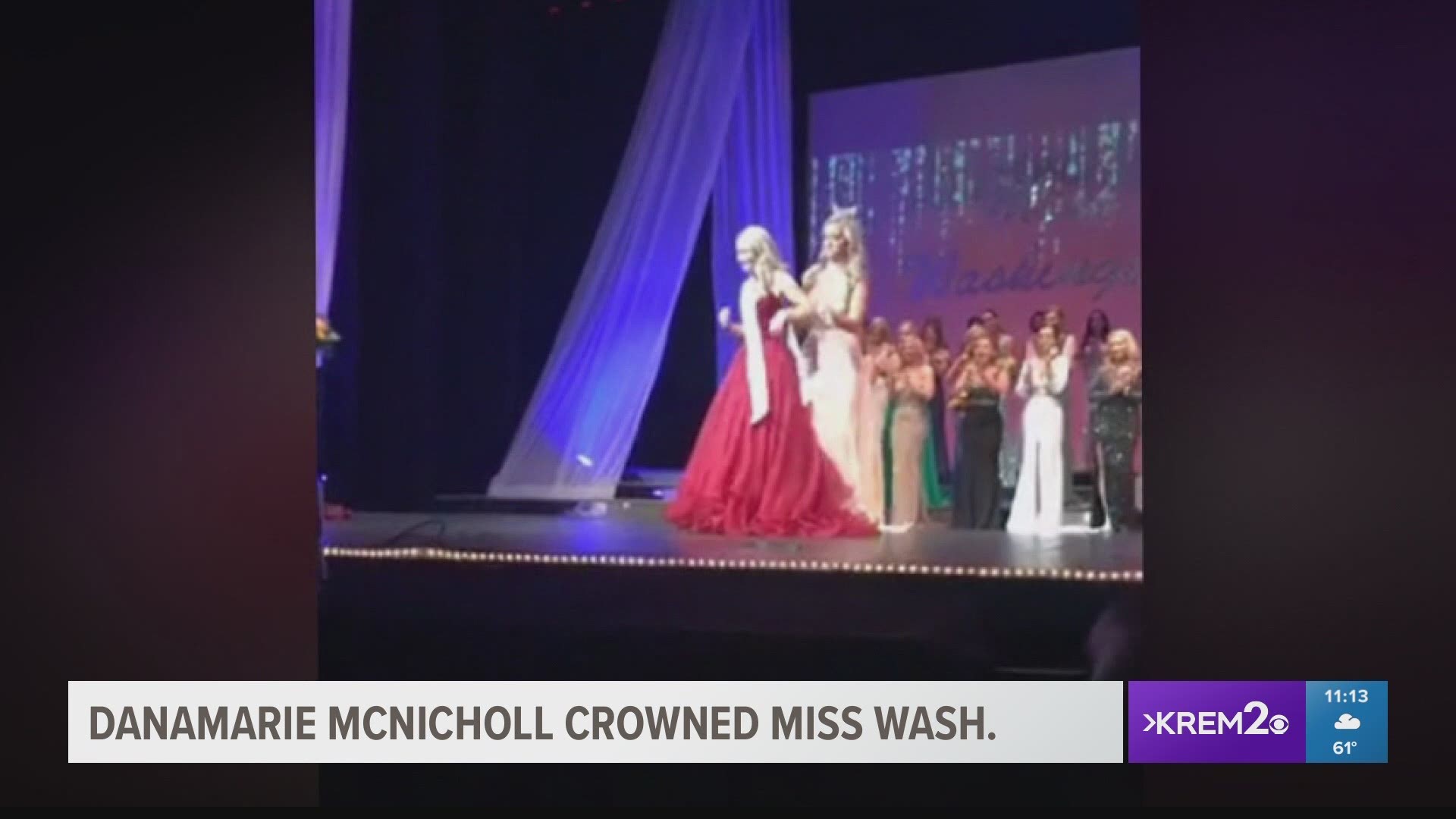 KREM 2's Danamaris McNicholl was crowned Miss Washington 2018! She'll be competing for the Miss America title in September. Congratulations Danamarie!