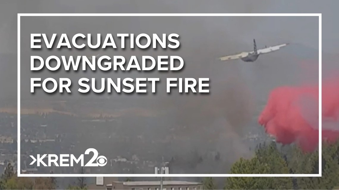 Evacuations downgraded to Level 1 for Sunset Fire, Level 2 areas lifted