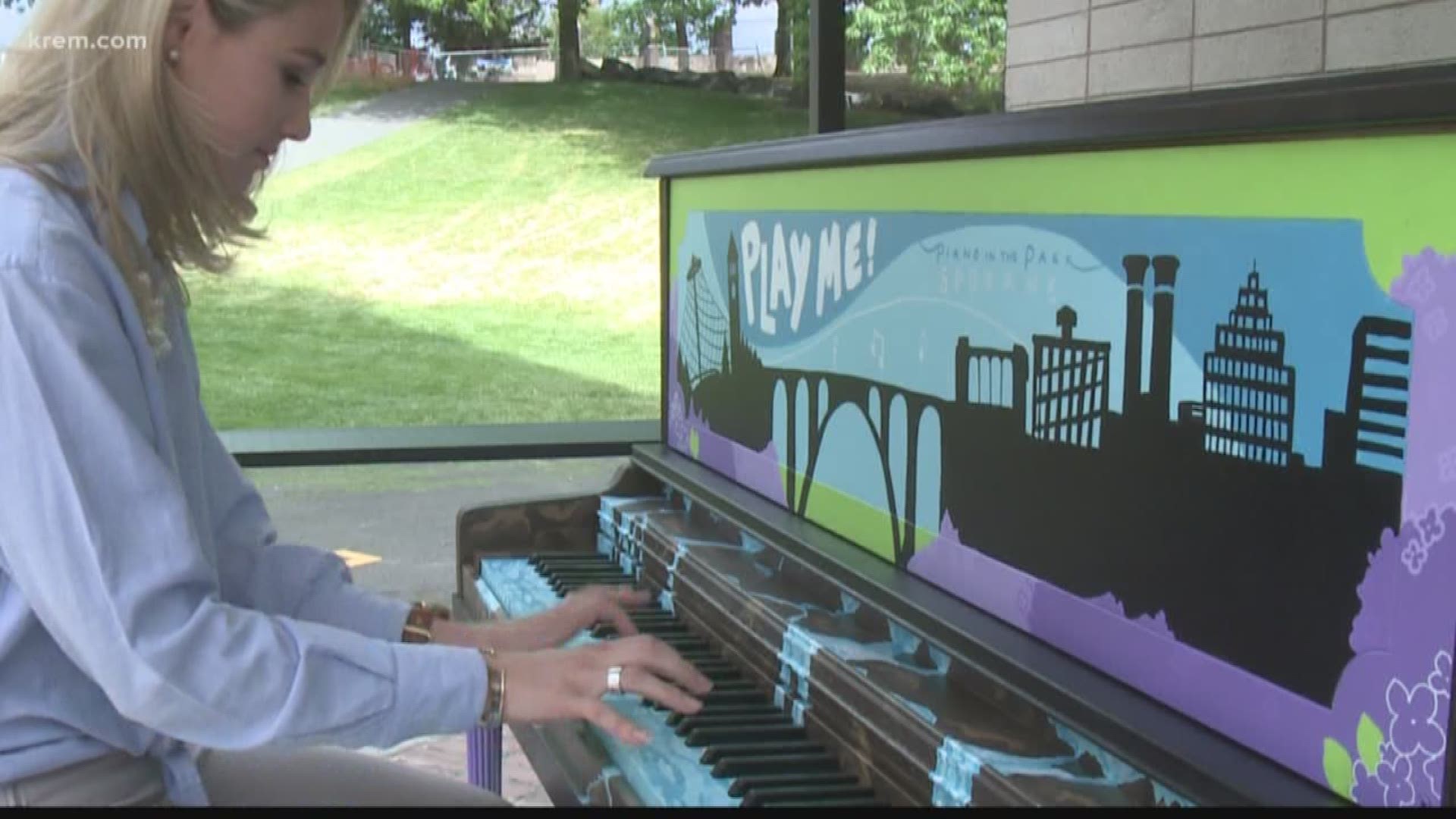 A festive piano will be bringing a little music to downtown Spokane this summer. (6-1-18)