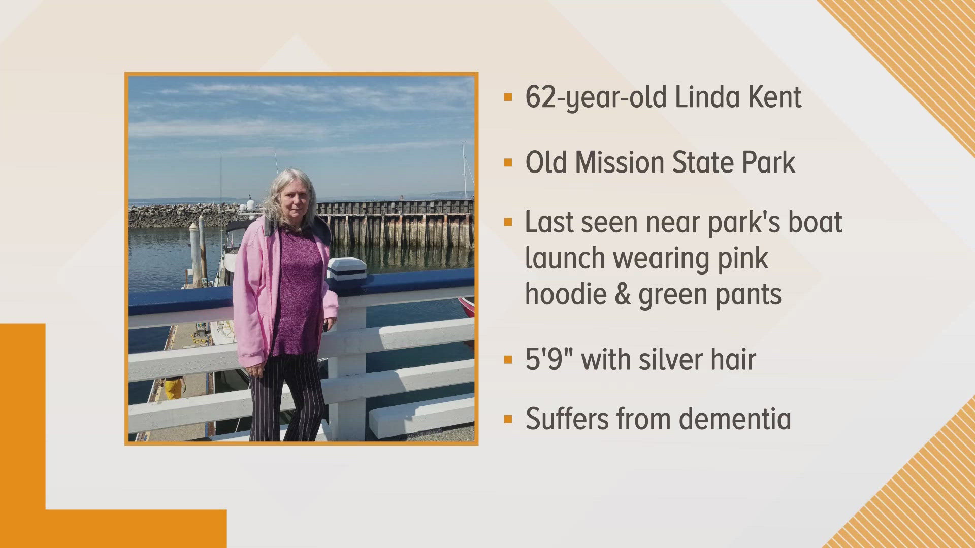 62-year-old Linda Kent went missing at Old Mission State Park in Cataldo on Sunday, June 16, 2024.