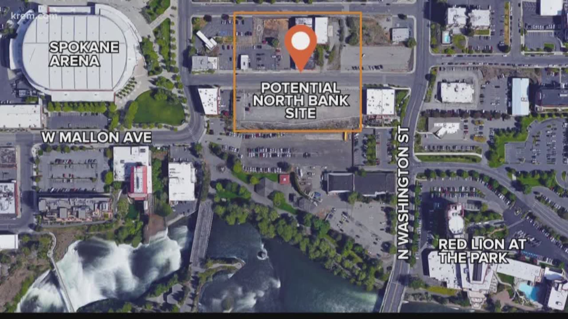 The land next to the Spokane Arena could become Spokane's biggest sports hub.