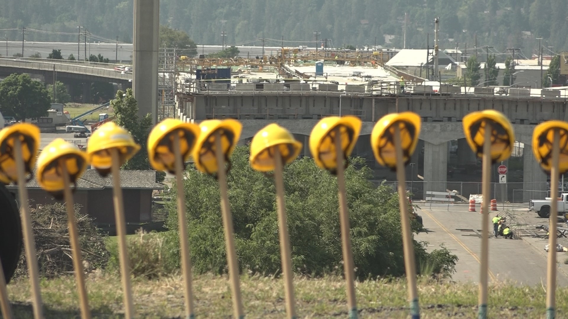 The Spokane River Crossing will connect the current project north of the river and construction near Spokane Community College.