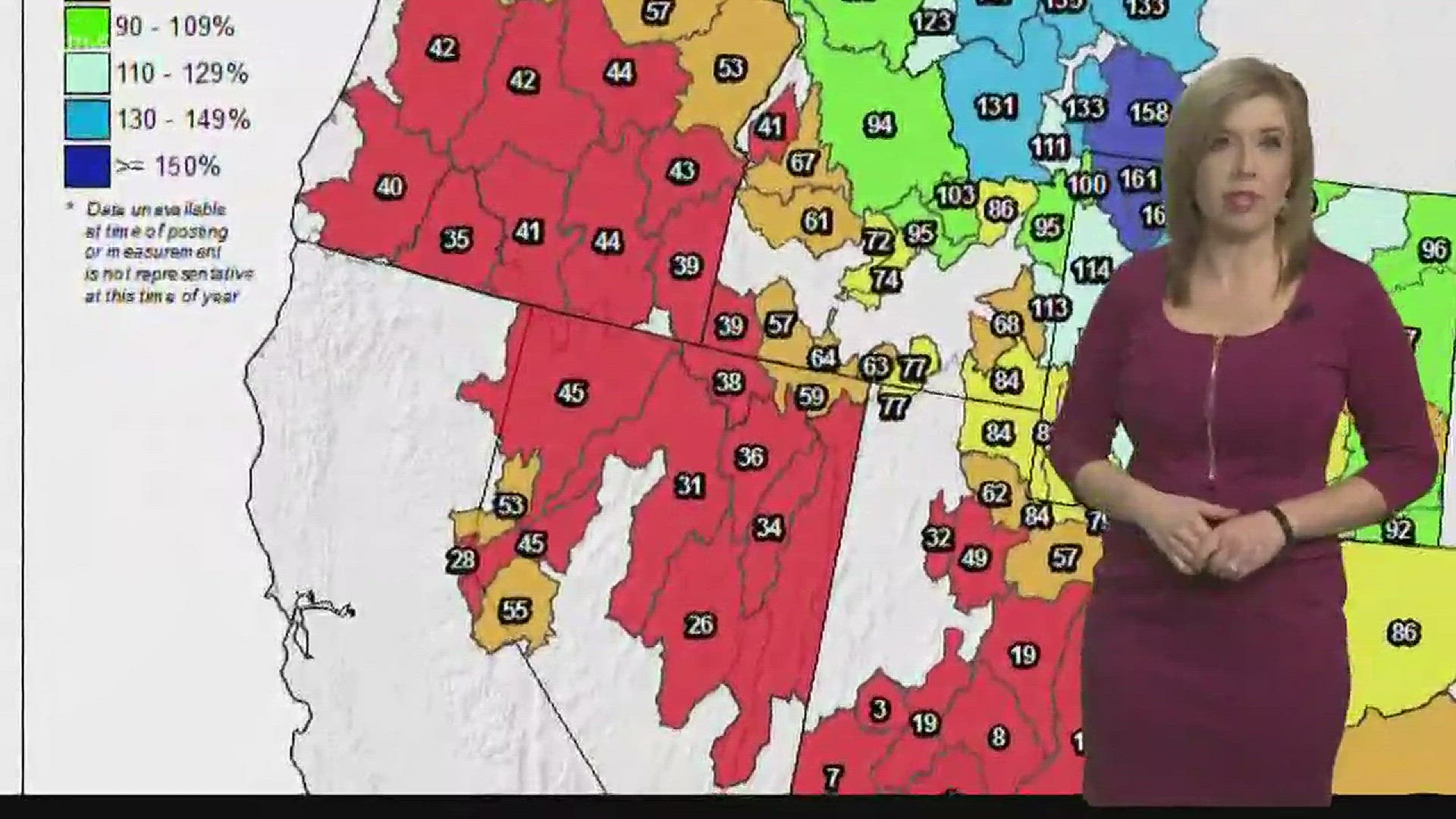 Snowstorms in late December 2017 helped push North Idaho snowpack totals to 101 percent of normal.