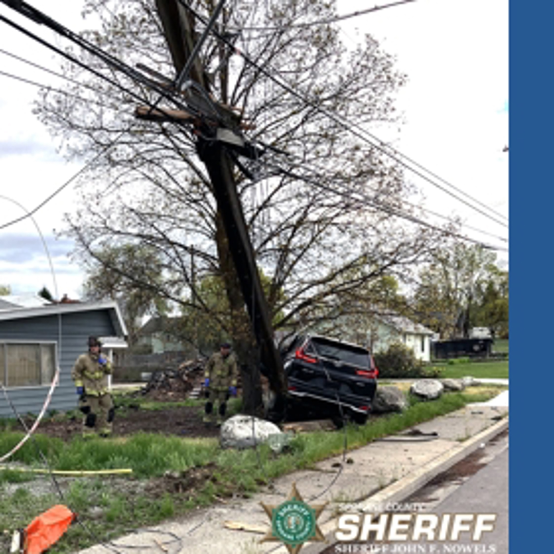 Suspected impaired driver slams into power pole, causing temporary ...