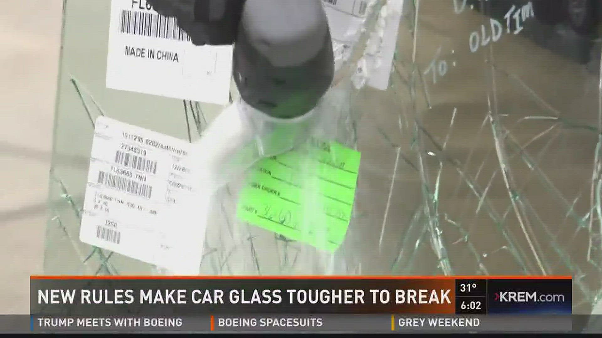 New safety rules make car glass tougher to break