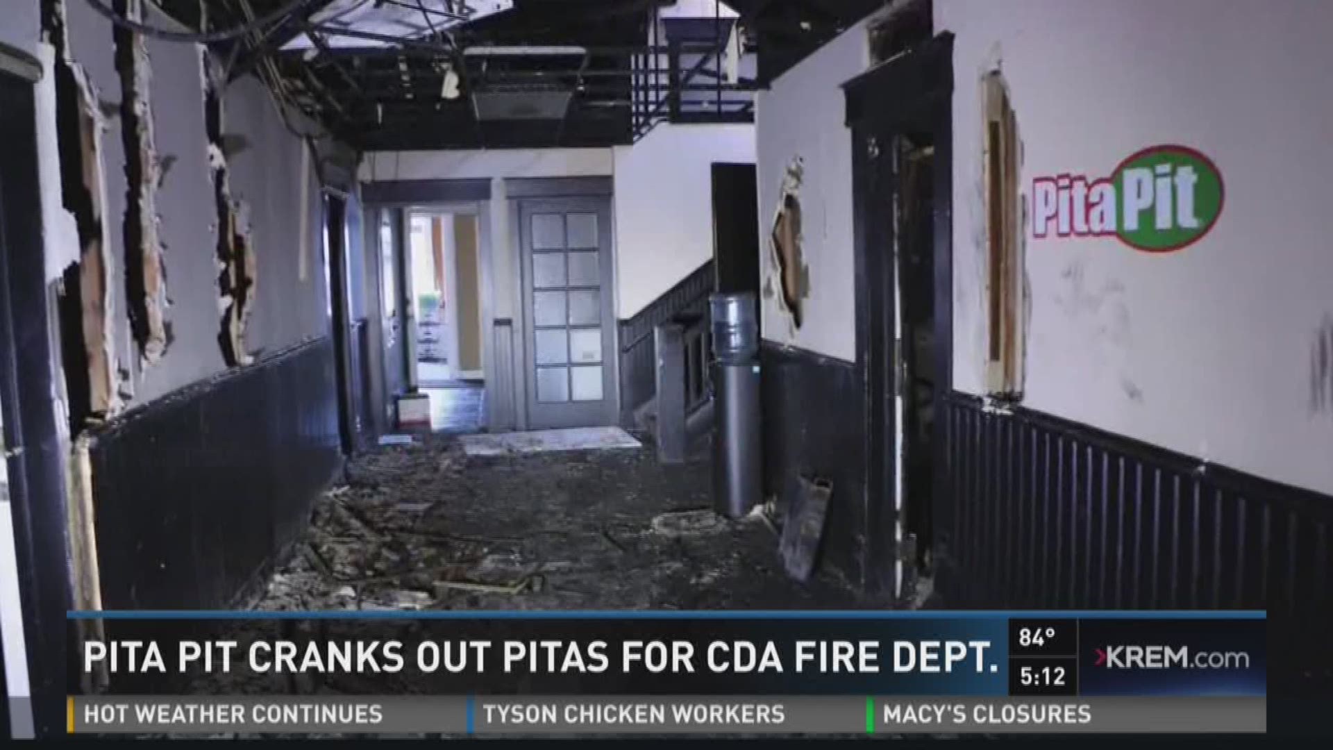 Pita Pit gives free food to firefighters after fire