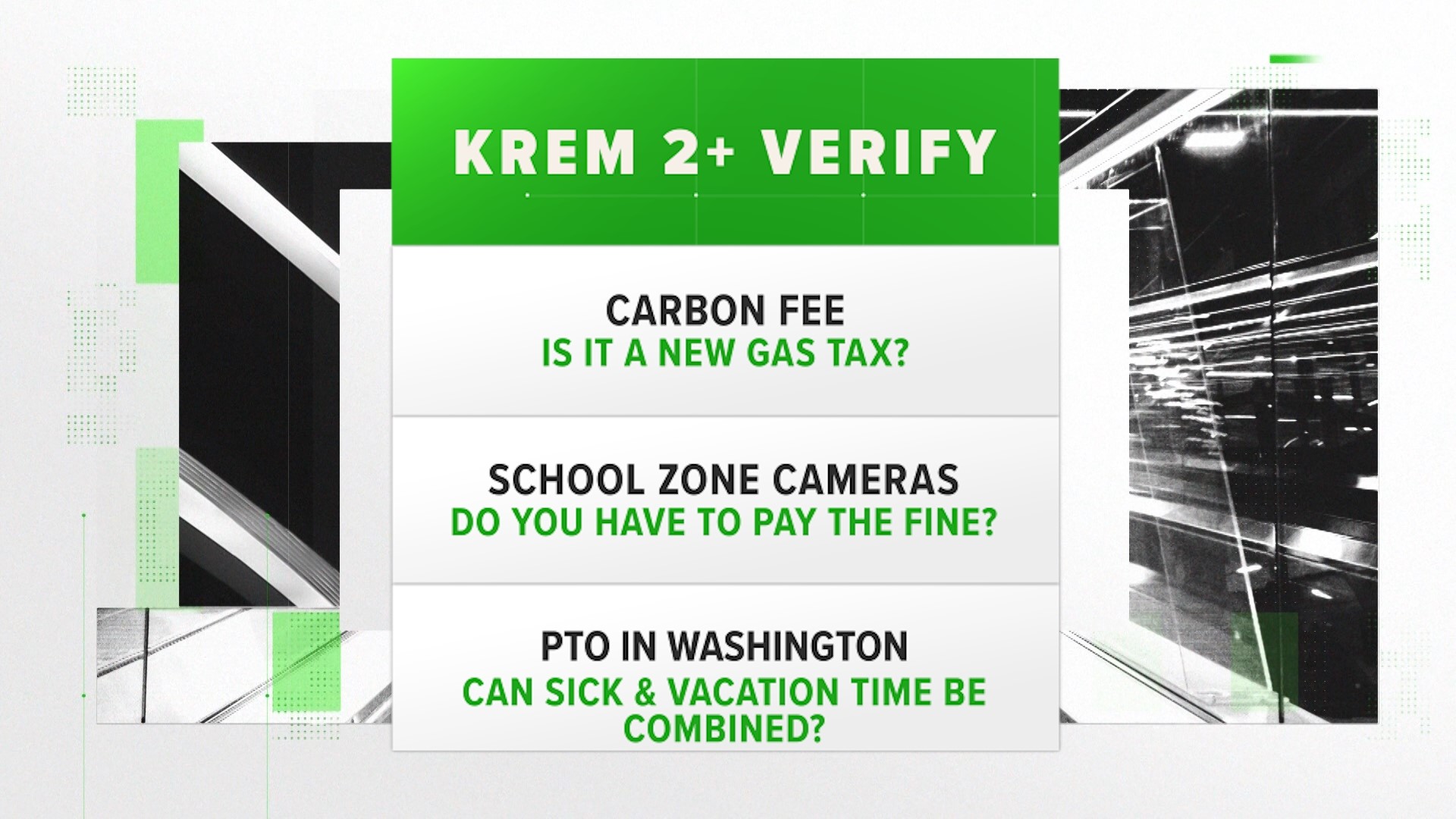Did Washington add a new gas tax in 2023, do you have to pay school zone camera tickets, and are PTO programs combining sick and vacation time legal in Washington?