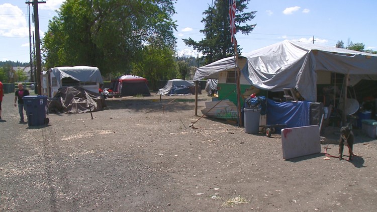Here's how the city of Spokane plans to clear the I-90 homeless encampment