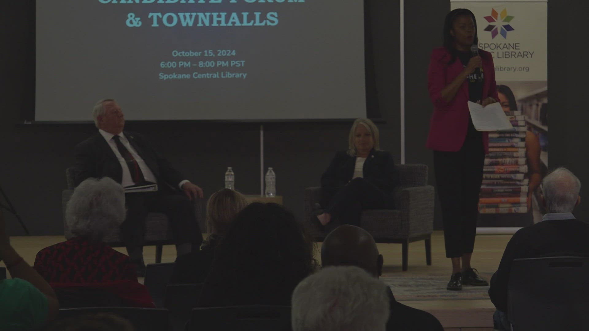 This year's forum featured Commissioner Al French and his opponent, candidate Molly Marshall.