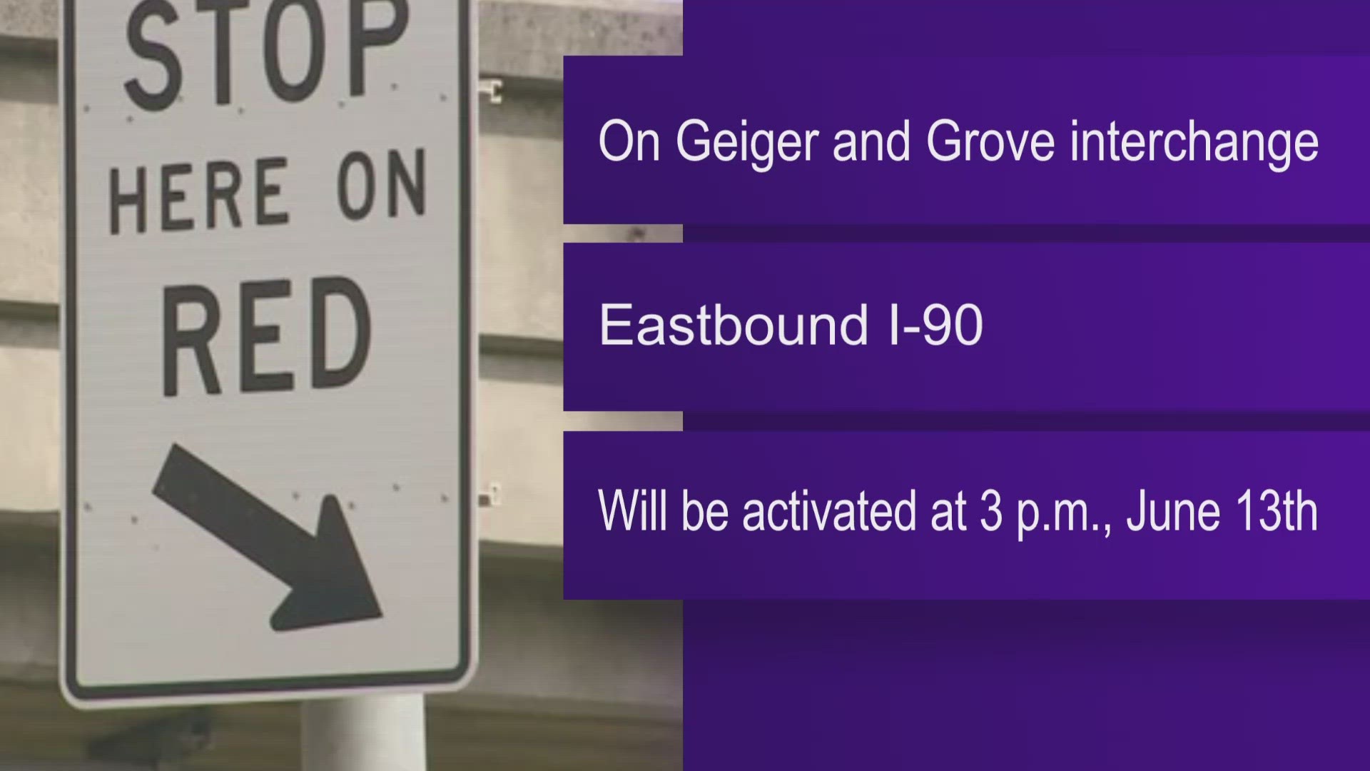 The ramp meters will be activated at 3 p.m. on Tuesday, June 13.