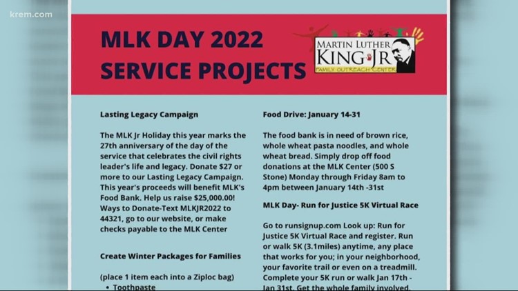 Here's how you can celebrate Martin Luther King Jr. Day in the Inland Northwest