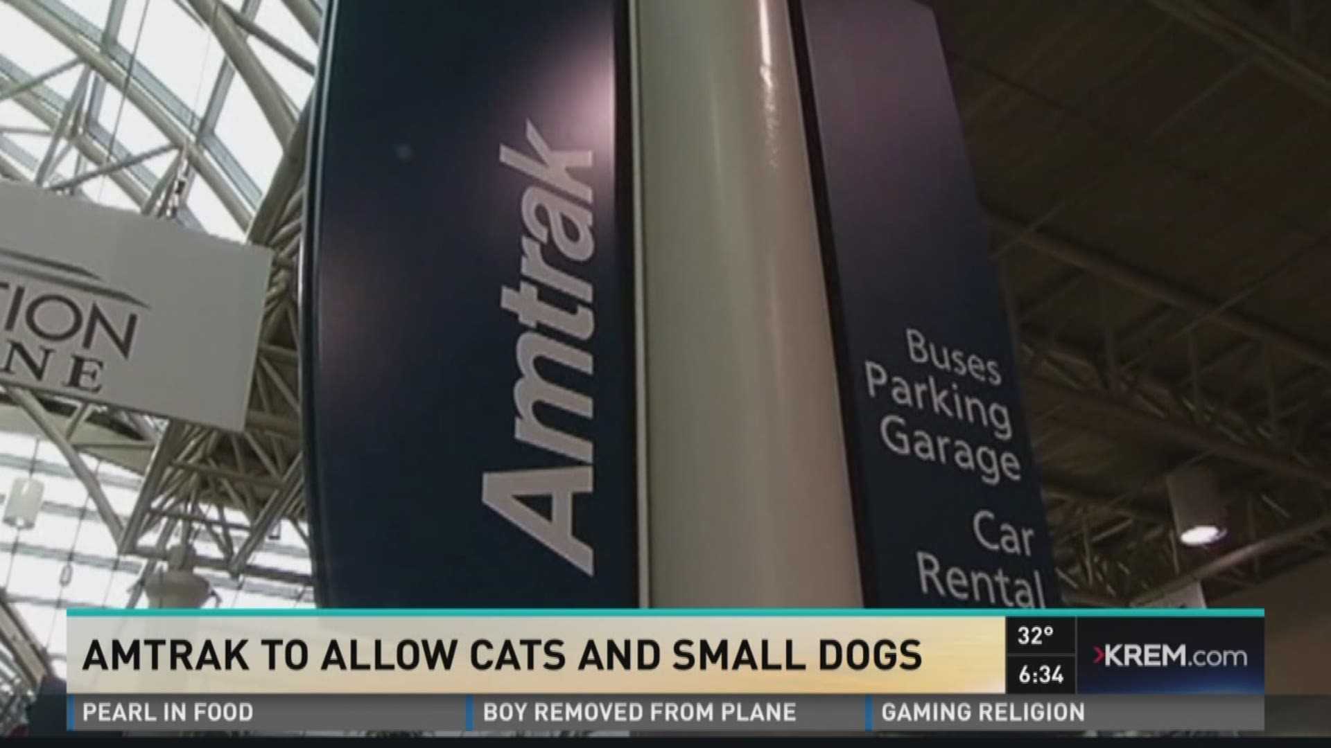 Amtrak to small pets on Cascades trains