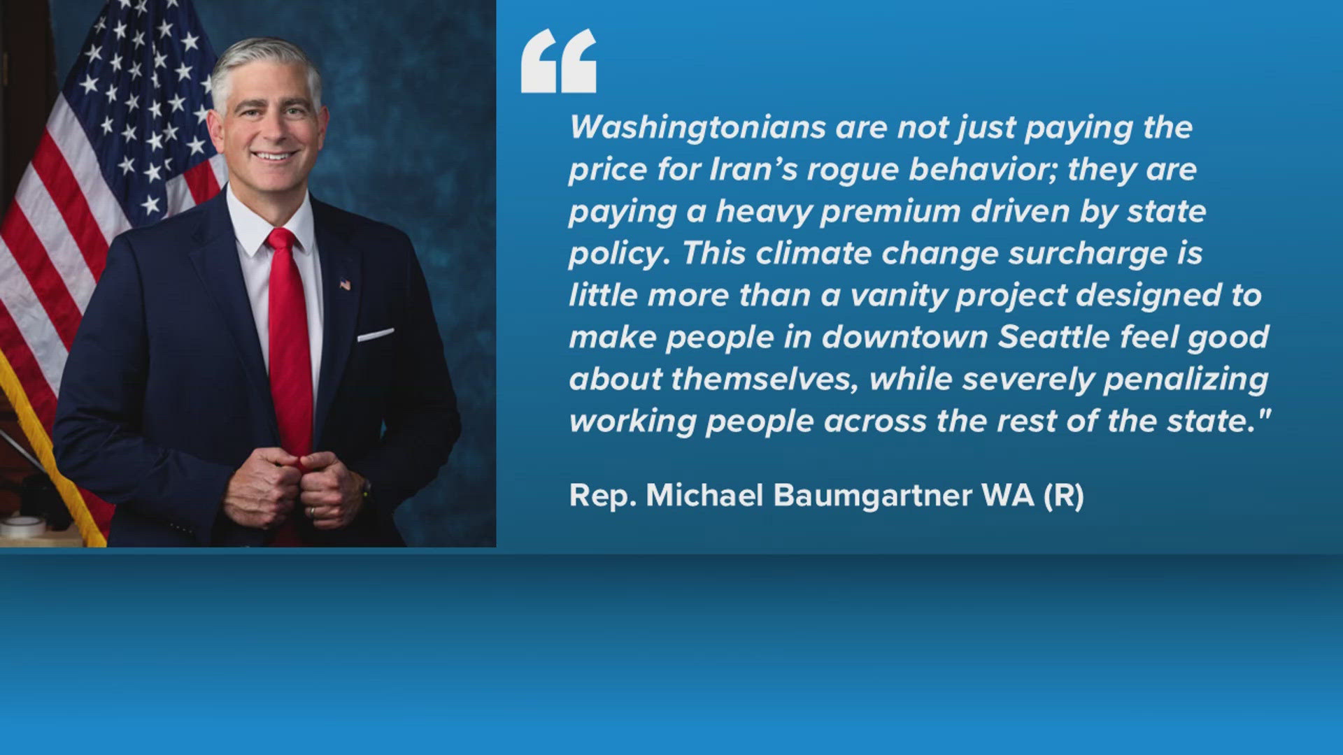 Baumgartner urges WA governor to temporarily suspend state climate act ...