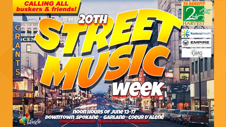 Second Harvest 20th annual Street Music Week fundraiser event returns to Spokane