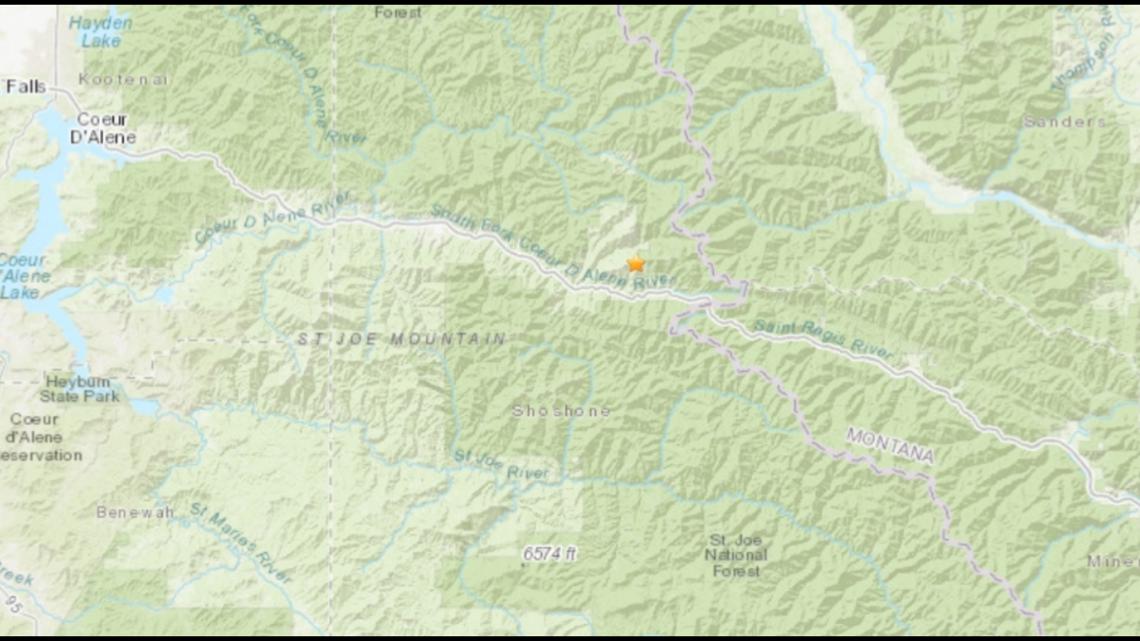 3.3 magnitude earthquake shakes North Idaho Monday night