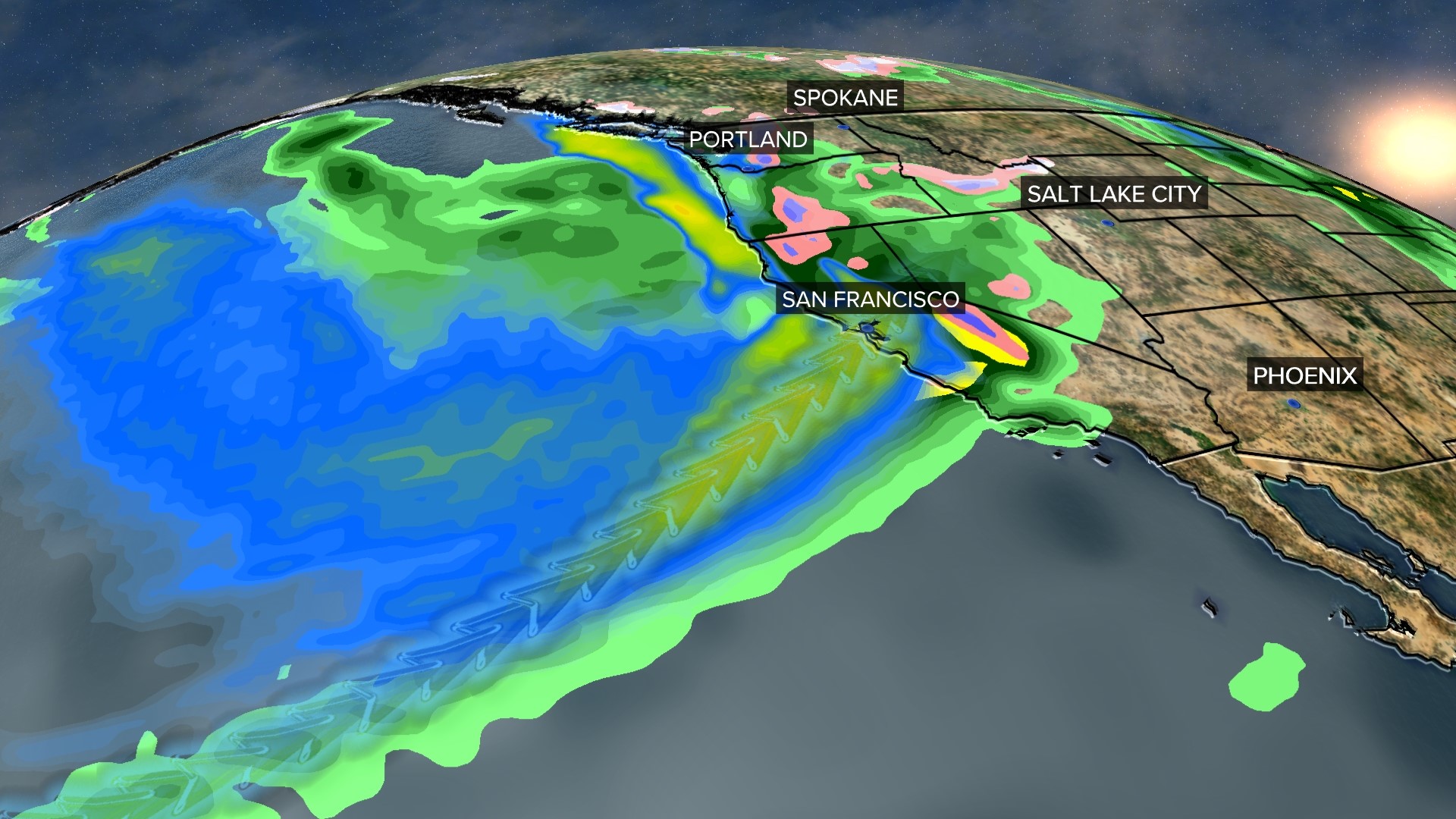 Atmospheric rivers to hit west coast with heavy rain this weekend ...