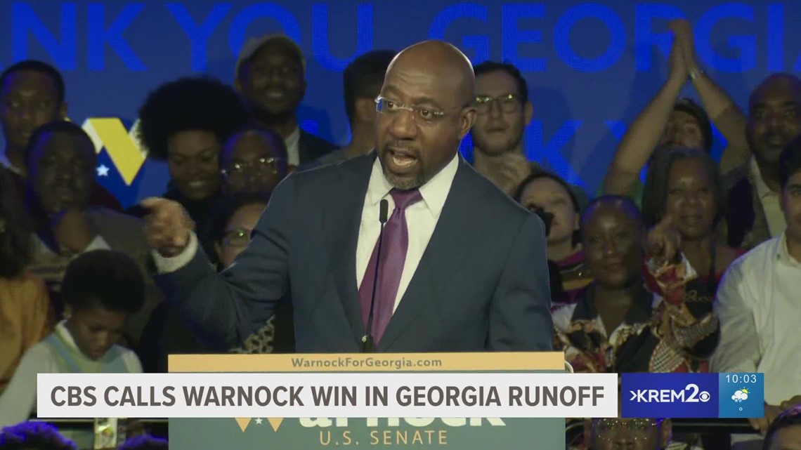 Raphael Warnock Defeats Herschel Walker In Georgia Senate Race | Krem.com