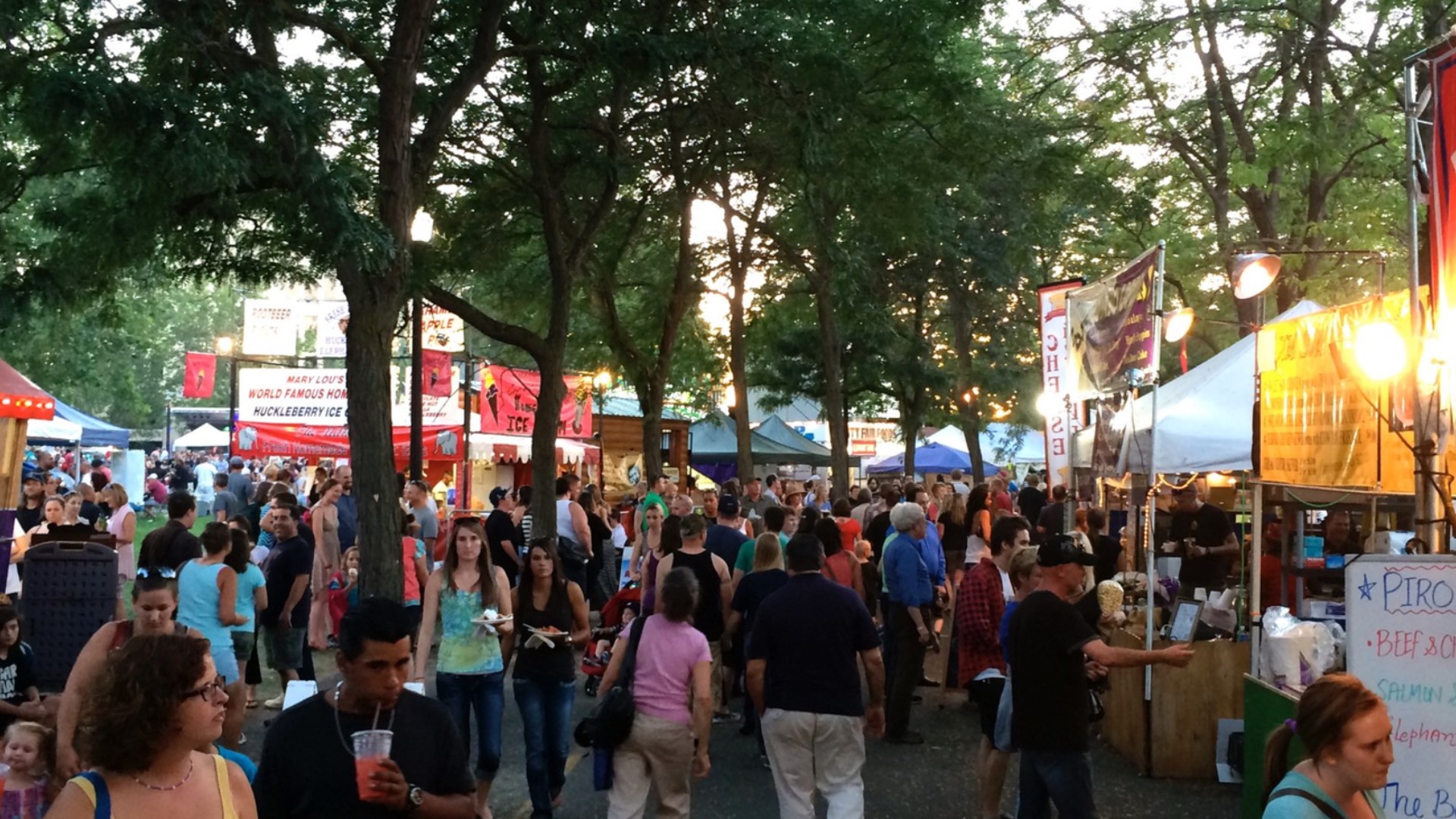 Pig Out in the Park food vendors