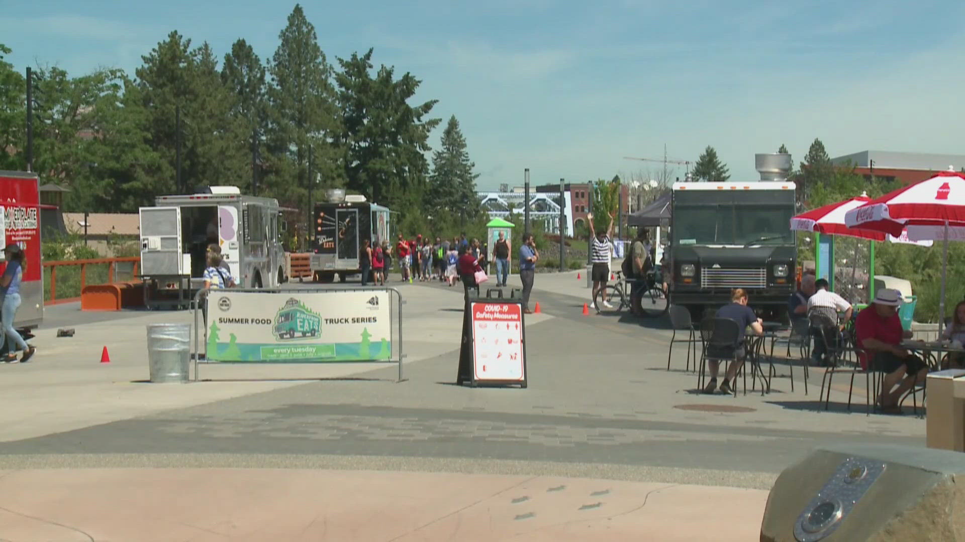 Local food trucks will gather at Riverfront Park in downtown Spokane every Tuesday from 11 a.m. to 2 p.m. during the summer months. 