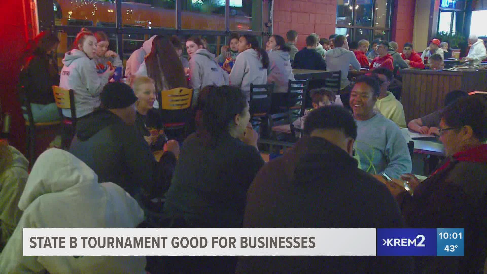 Hundreds of high school athletes are taking over the Spokane arena as the State B Basketball Tournament returns for the first time since the start of the pandemic.