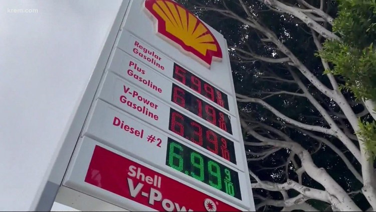 Washington average gas price tops $5 per gallon; Spokane remains below average